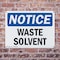 Signmission Waste Solvent, 10 in W x Rectangle, Plastic OS-2PACK-NS-P-710-L-16872 - alternate 5